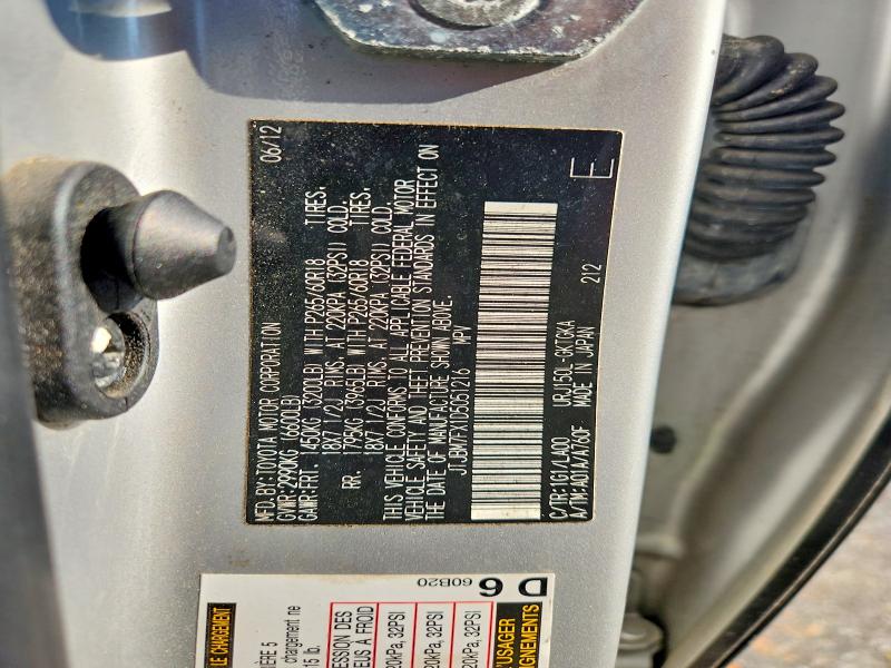 66774836 :رقم المزاد ، JTJBM7FX1D5051216 vin ، 2013 Lexus Gx مزاد بيع