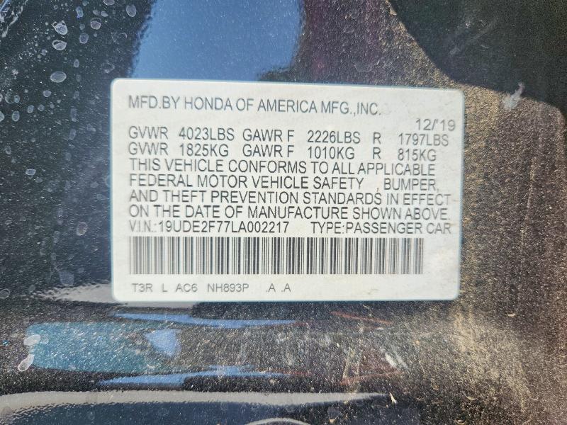 Продажа на аукционе авто 2020 Acura Ilx, vin: 19UDE2F77LA002217, номер лота: 63847686