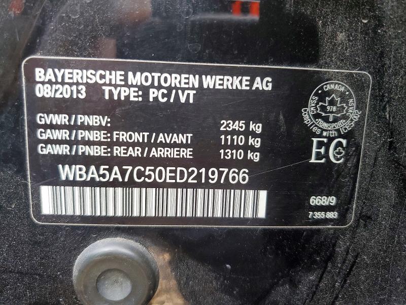 Aukcja sprzedaży 2014 Bmw 528, vin: WBA5A7C50ED219766, numer aukcji: 66342866