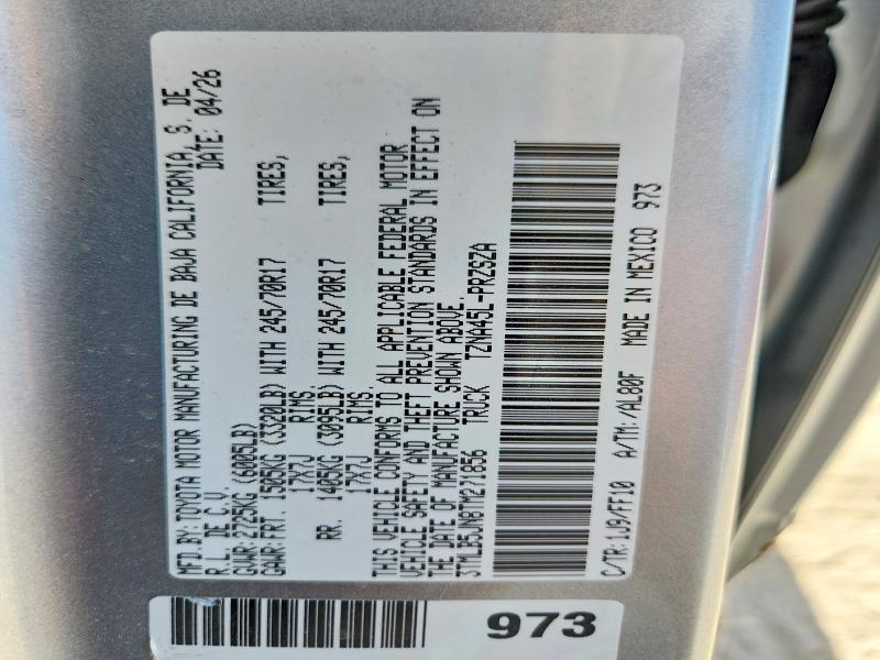 2026 Toyota Tacoma მანქანა იყიდება აუქციონზე, vin: 3TMLB5JN8TM271856, აუქციონის ნომერი: 63901526