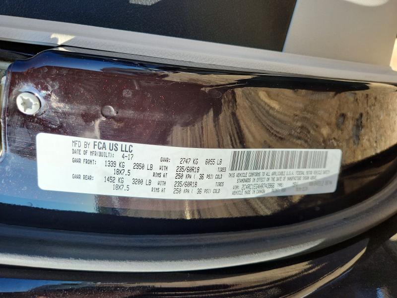 66235076 :رقم المزاد ، 2C4RC1EG4HR743966 vin ، 2017 Chrysler Pacifica مزاد بيع