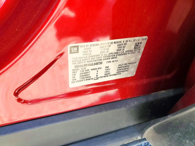 Aukcja sprzedaży 2018 Gmc Terrain, vin: 3GKALMEV9JL340733, numer aukcji: 65260146