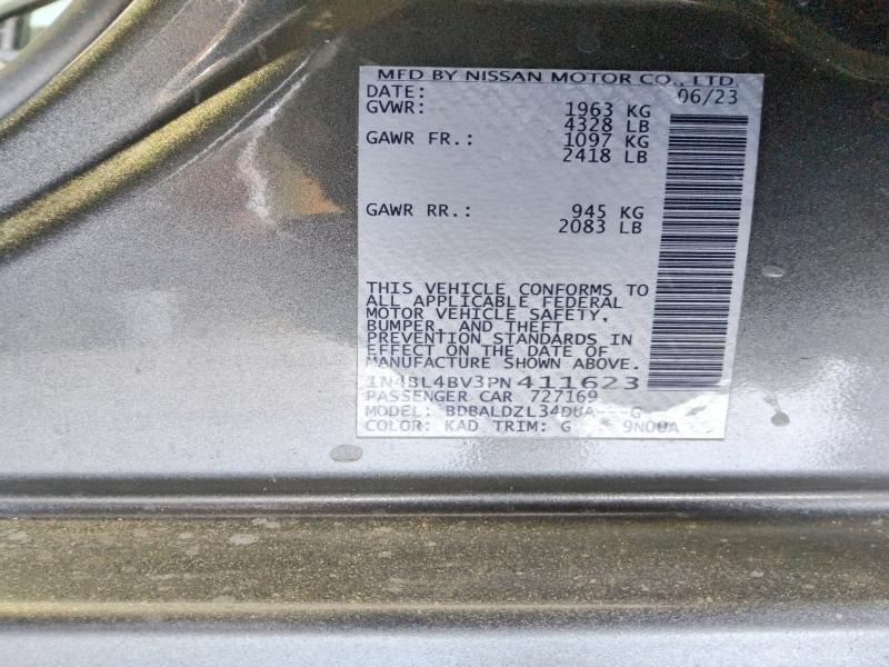 Продажа на аукционе авто 2023 Nissan Altima, vin: 1N4BL4BV3PN411623, номер лота: 64108116