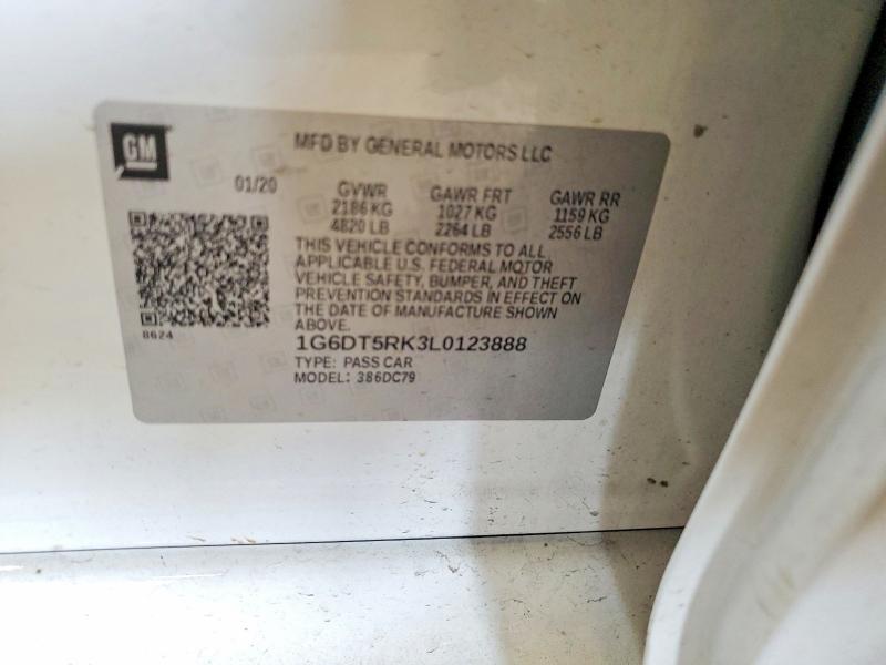 Aukcja sprzedaży 2020 Cadillac Ct5, vin: 1G6DT5RK3L0123888, numer aukcji: 63925686
