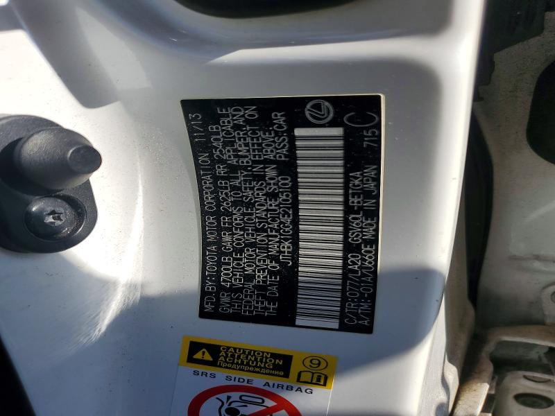 Aukcja sprzedaży 2014 Lexus Es, vin: JTHBK1GG4E2105100, numer aukcji: 65309176