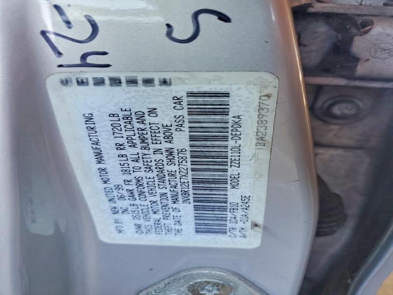 Продаж на аукціоні авто 1999 Toyota Corolla, vin: 1NXBR12E7XZ275876, номер лоту: 63764356