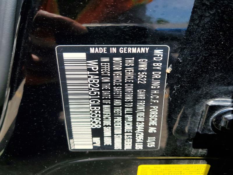 Продаж на аукціоні авто 2016 Porsche Macan, vin: WP1AB2A51GLB55958, номер лоту: 64514356