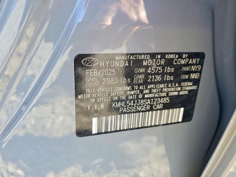 2025 Hyundai Sonata Hybrid მანქანა იყიდება აუქციონზე, vin: KMHL54JJ8SA123485, აუქციონის ნომერი: 66620396