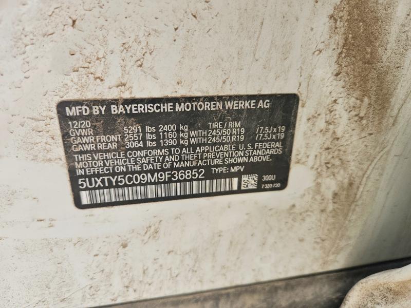 Aukcja sprzedaży 2021 Bmw X3, vin: 5UXTY5C09M9F36852, numer aukcji: 65335046