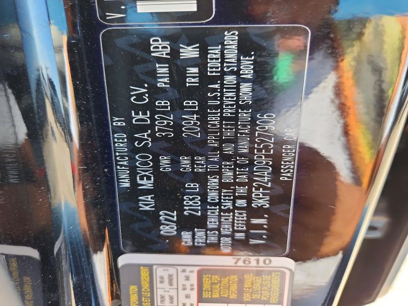 Продажа на аукционе авто 2023 Kia Forte, vin: 3KPF24AD9PE527906, номер лота: 63341606