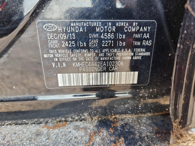 Продажа на аукционе авто 2014 Hyundai Sonata, vin: KMHEC4A42EA102306, номер лота: 64613856