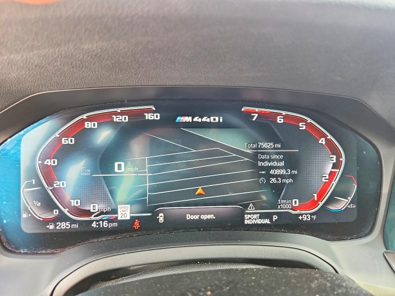 2022 Bmw M440xi მანქანა იყიდება აუქციონზე, vin: WBA13AW07NFL99564, აუქციონის ნომერი: 63481656
