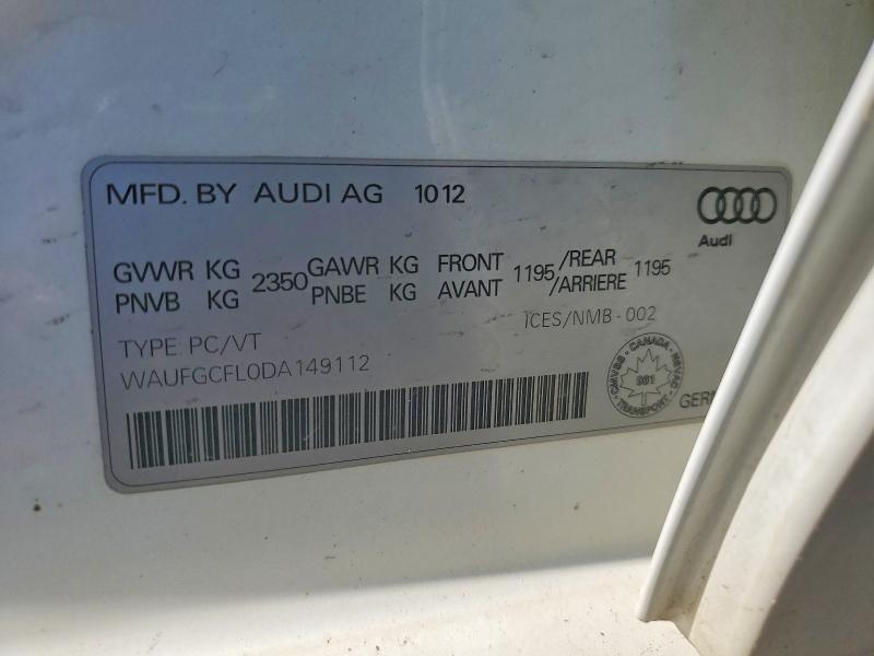 Продаж на аукціоні авто 2013 Audi S4, vin: WAUFGCFL0DA149112, номер лоту: 65399866