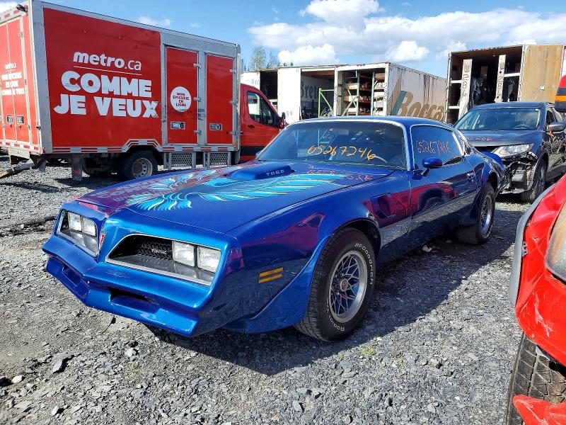 65267246 :رقم المزاد ، 2W87Z8N120623 vin ، 1978 Pontiac Trans Am مزاد بيع