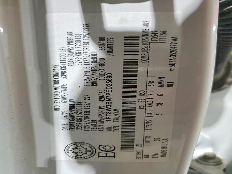 Продаж на аукціоні авто 2023 Ford F350, vin: 1FT8W3BN7PED25690, номер лоту: 65396726