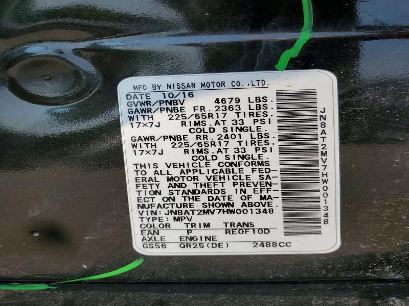Продаж на аукціоні авто 2017 Nissan Rogue, vin: JN8AT2MV7HW001348, номер лоту: 64456096