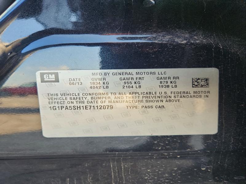 Aukcja sprzedaży 2014 Chevrolet Cruze, vin: 1G1PA5SH1E7112079, numer aukcji: 64769976