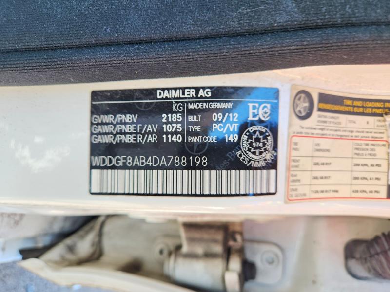 Aukcja sprzedaży 2013 Mercedes-benz C, vin: WDDGF8AB4DA788198, numer aukcji: 63142506