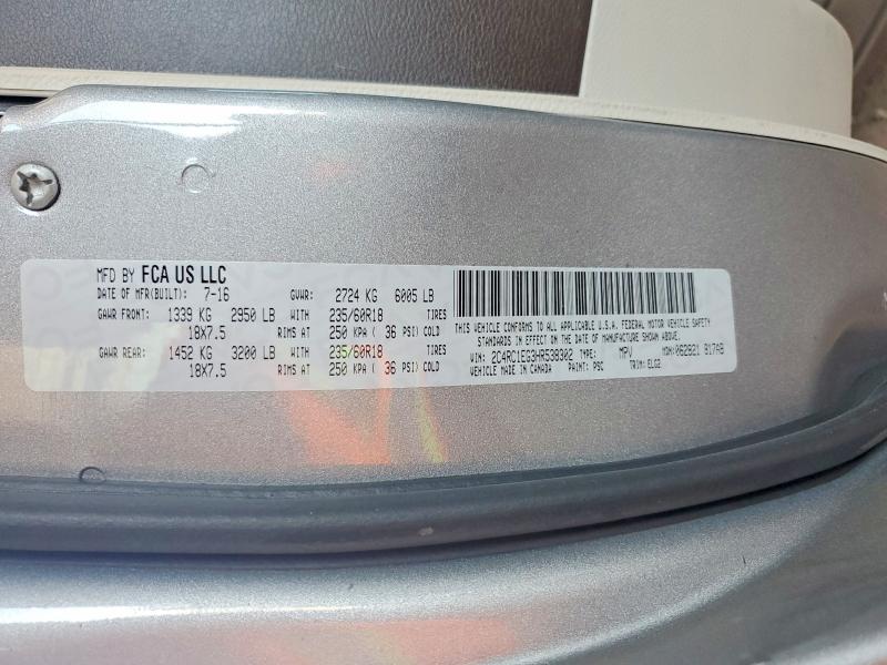 Auction sale of the 2017 Chrysler Pacifica, vin: 2C4RC1EG3HR538302, lot number: 63647476