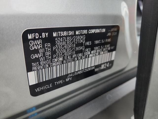 Aukcja sprzedaży 2026 Mitsubishi Outlander, vin: JA4J3UAB0TZ026594, numer aukcji: 63718726