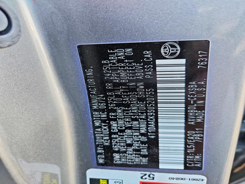 Aukcja sprzedaży 2025 Toyota Camry, vin: 4T1DAACK9SU520755, numer aukcji: 66135736
