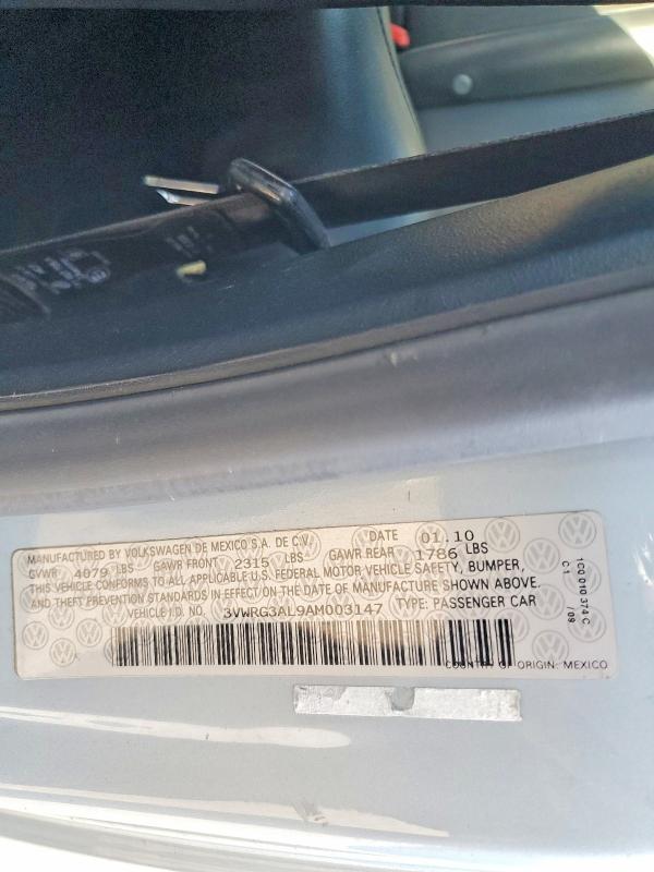 Aukcja sprzedaży 2010 Volkswagen New Beetle, vin: 3VWRG3AL9AM003147, numer aukcji: 66472526
