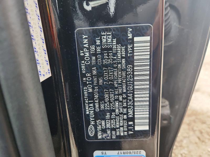 Aukcja sprzedaży 2016 Hyundai Tucson, vin: KM8J3CA41GU125389, numer aukcji: 64422166