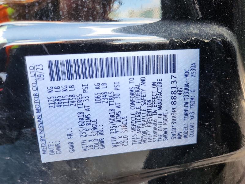 Aukcja sprzedaży 2023 Nissan Rogue, vin: 5N1BT3BB9PC888137, numer aukcji: 66925086