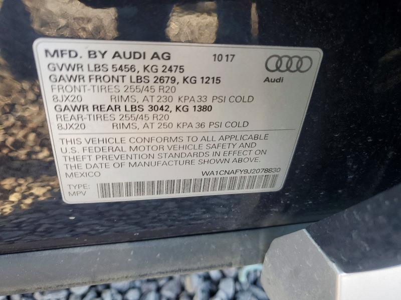 Aukcja sprzedaży 2018 Audi Q5, vin: WA1CNAFY9J2078830, numer aukcji: 66104086