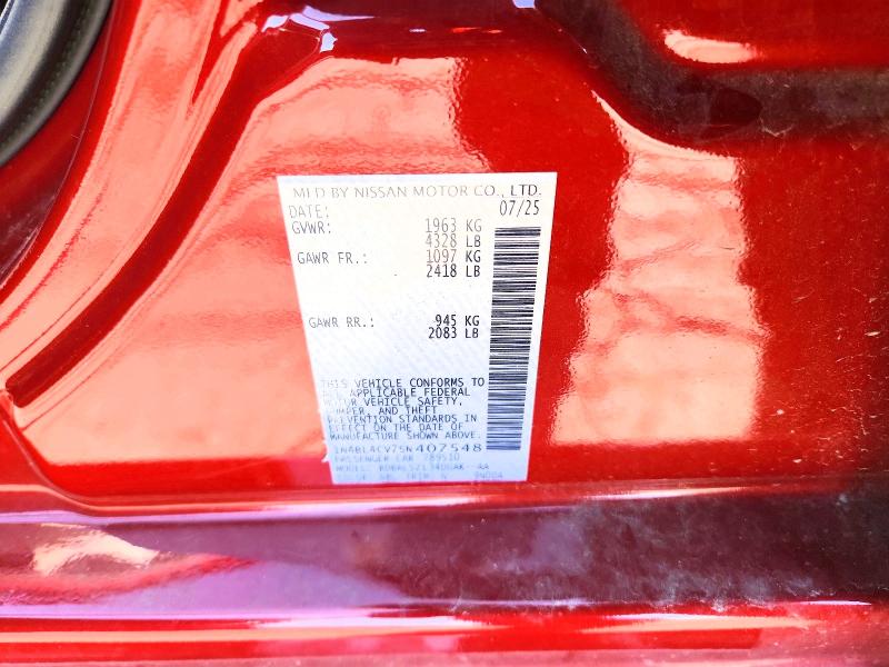 Продаж на аукціоні авто 2025 Nissan Altima, vin: 1N4BL4CV7SN407548, номер лоту: 66384736