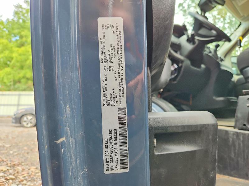 64186716 :رقم المزاد ، 3C6MRVJG6ME541462 vin ، 2021 Ram Promaster 3500 مزاد بيع