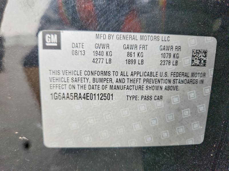 Aukcja sprzedaży 2014 Cadillac Ats, vin: 1G6AA5RA4E0112501, numer aukcji: 66827076