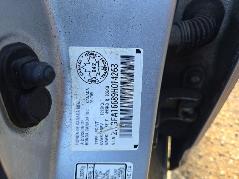 2009 Honda Civic მანქანა იყიდება აუქციონზე, vin: 2HGFA16689H014263, აუქციონის ნომერი: 66019826