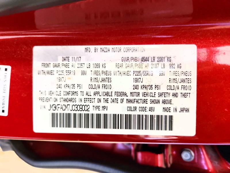 Продаж на аукціоні авто 2018 Mazda Cx-5, vin: JM3KFACM7J0309002, номер лоту: 63485126