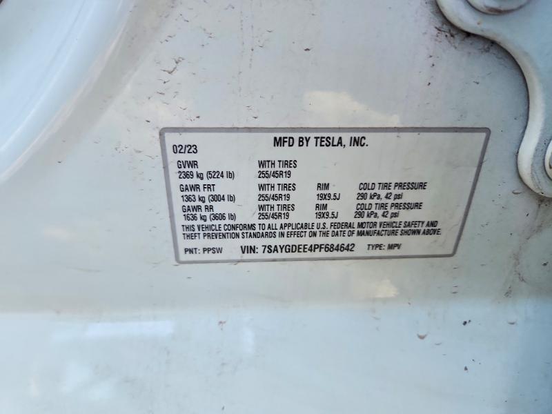 Продажа на аукционе авто 2023 Tesla Model Y, vin: 7SAYGDEE9PF683342, номер лота: 63932566