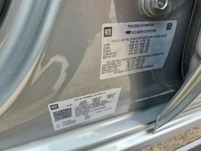 2026 Chevrolet Silverado მანქანა იყიდება აუქციონზე, vin: 1GC4KPEY1TF257284, აუქციონის ნომერი: 64500576