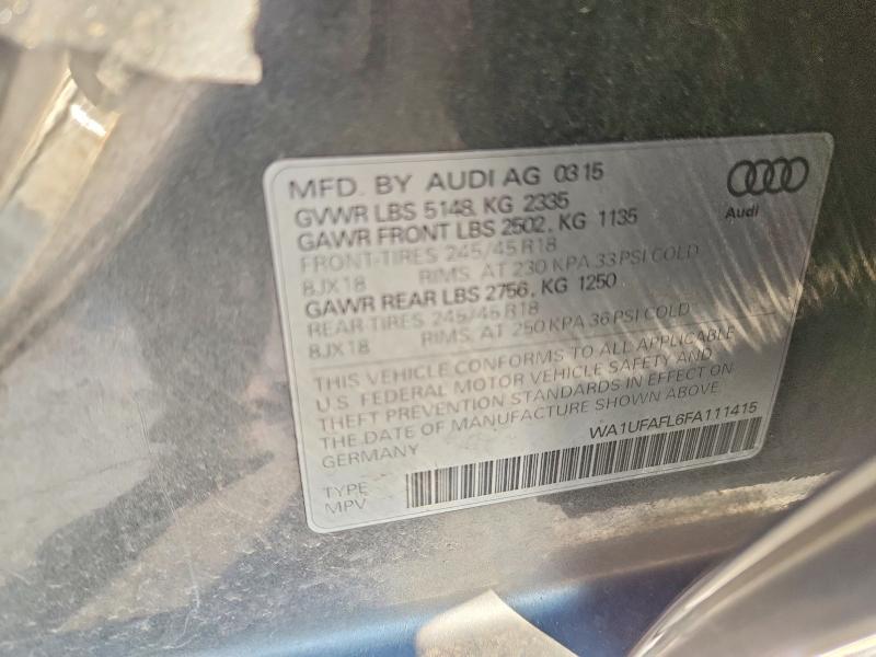63496986 :رقم المزاد ، WA1UFAFL6FA111415 vin ، 2015 Audi A4 Allroad مزاد بيع