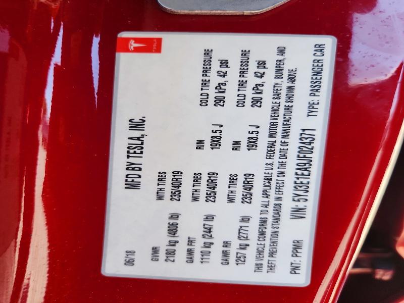 Продажа на аукционе авто 2018 Tesla Model 3, vin: 5YJ3E1EA9JF024371, номер лота: 65562366