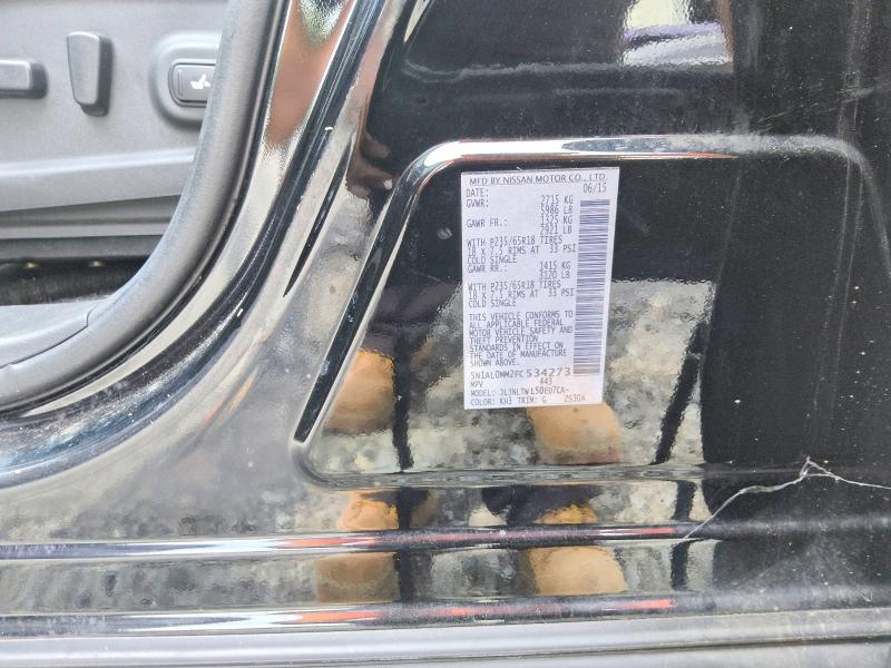 Aukcja sprzedaży 2015 Infiniti Qx60, vin: 5N1AL0MM2FC534273, numer aukcji: 64795476