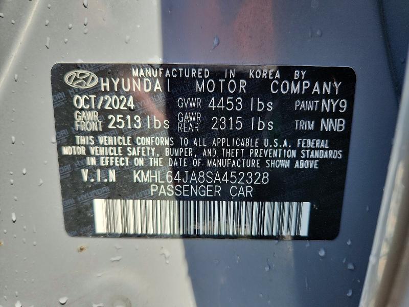 Aukcja sprzedaży 2025 Hyundai Sonata, vin: KMHL64JA8SA452328, numer aukcji: 64517406