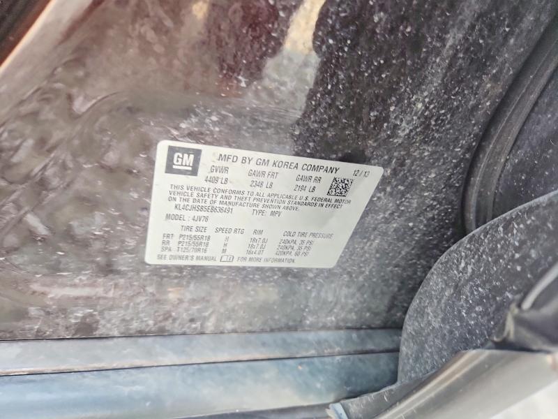 Продажа на аукционе авто 2014 Buick Encore, vin: KL4CJHSB5EB636491, номер лота: 64262096
