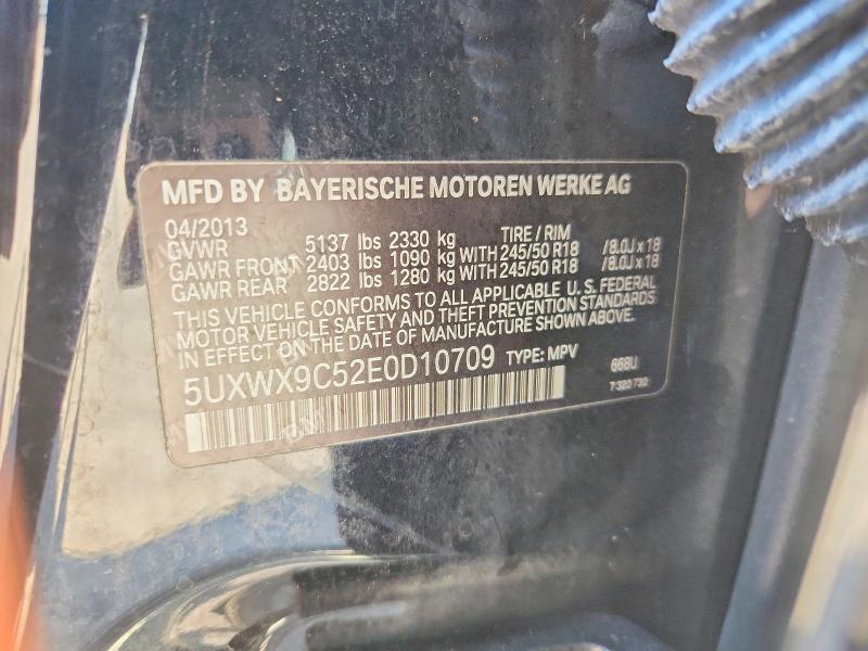 Продаж на аукціоні авто 2014 Bmw X3, vin: 5UXWX9C52E0D10709, номер лоту: 67056406
