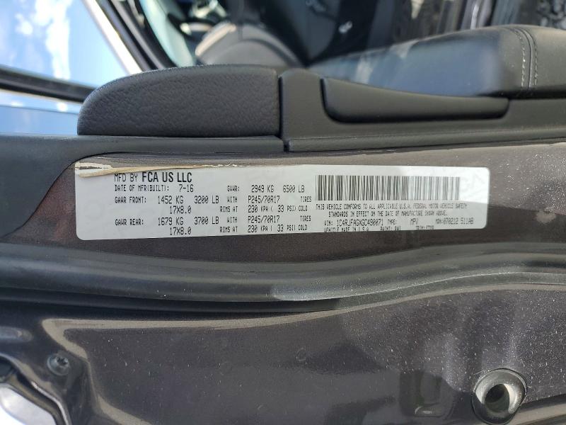 66983406 :رقم المزاد ، 1C4RJFAGXGC490071 vin ، 2016 Jeep Grand Cherokee مزاد بيع