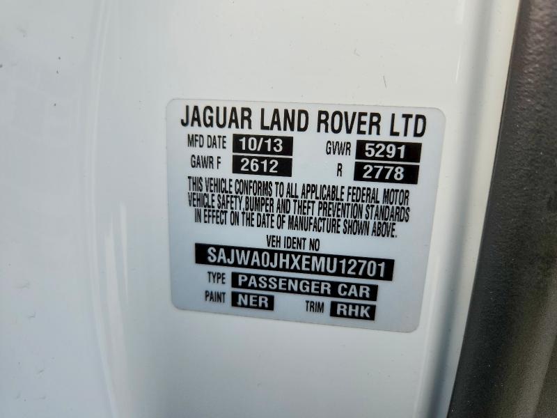 2014 Jaguar Xf მანქანა იყიდება აუქციონზე, vin: SAJWA0JHXEMU12701, აუქციონის ნომერი: 64847726