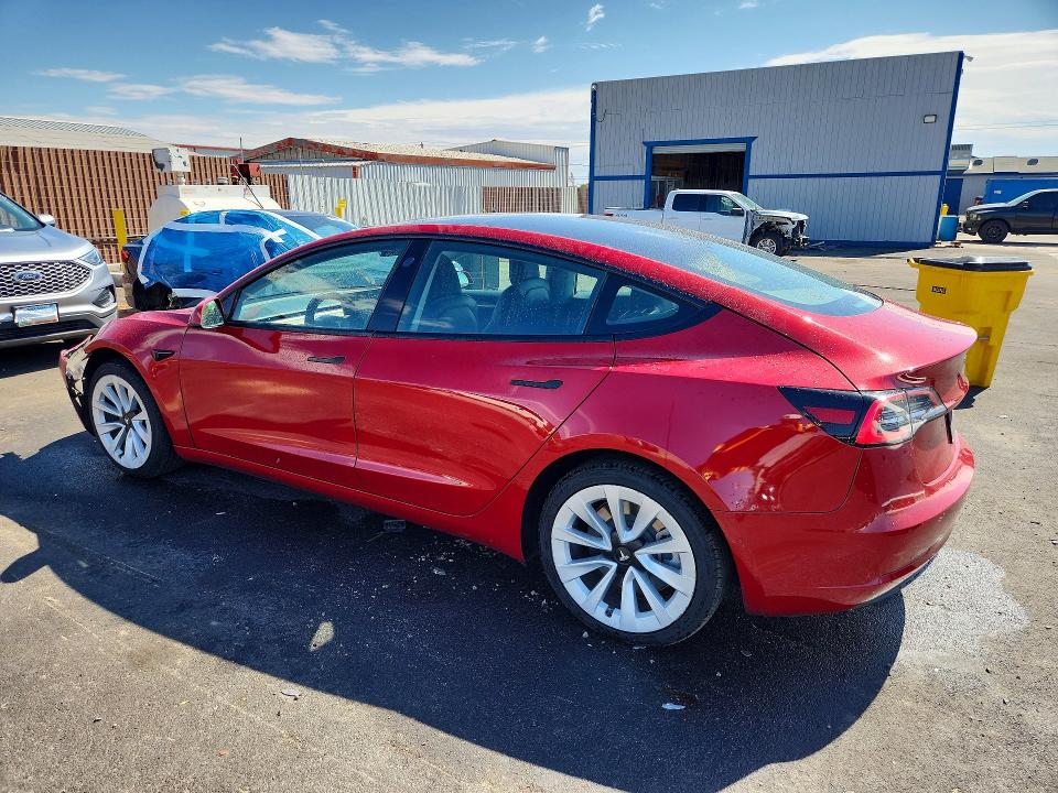 65315626 :رقم المزاد ، 5YJ3E1EA5NF286538 vin ، 2022 Tesla Model 3 مزاد بيع