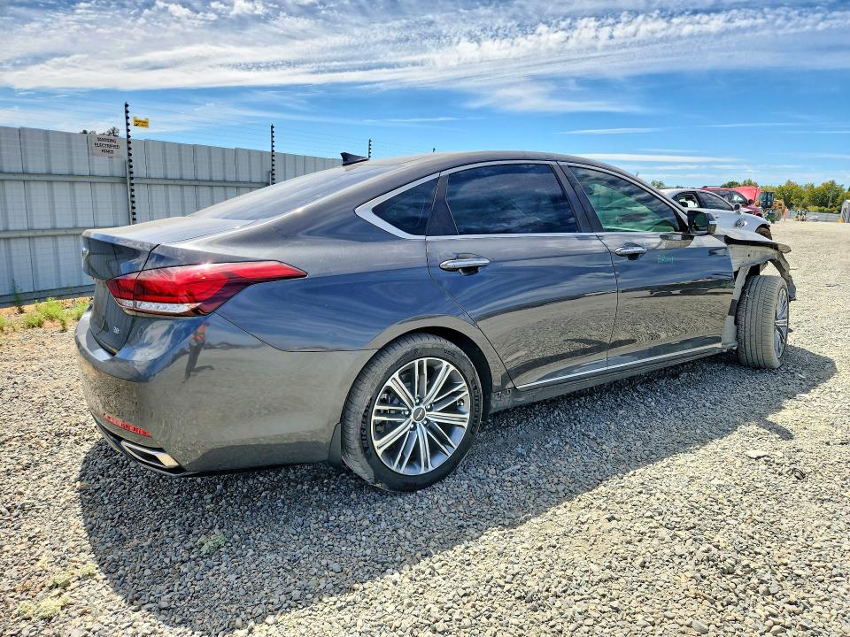 65933826 :رقم المزاد ، KMHGN4JEXJU216803 vin ، 2018 Genesis G80 مزاد بيع