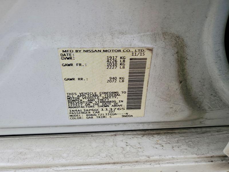 Aukcja sprzedaży 2016 Nissan Altima, vin: 1N4AL3AP6GC113765, numer aukcji: 66448356