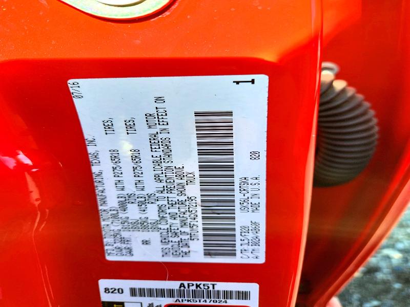 Aukcja sprzedaży 2016 Toyota Tundra, vin: 5TFUY5F14GX572195, numer aukcji: 65191796