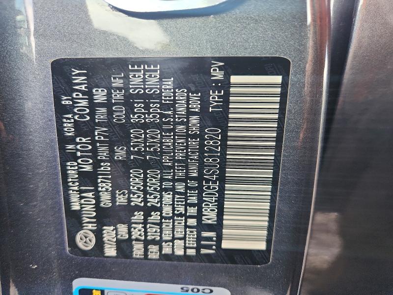Aukcja sprzedaży 2025 Hyundai Palisade, vin: KM8R4DGE4SU812820, numer aukcji: 65351796