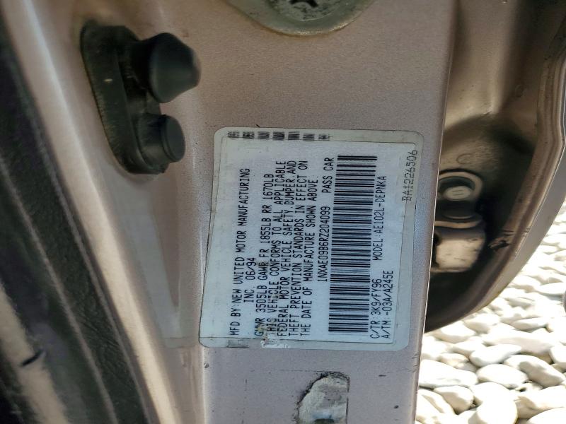 1994 Toyota Corolla მანქანა იყიდება აუქციონზე, vin: 1NXAE09B6RZ204099, აუქციონის ნომერი: 63752576